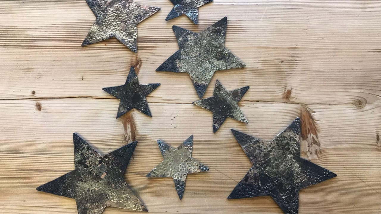 Weihnachtssterne schmieden