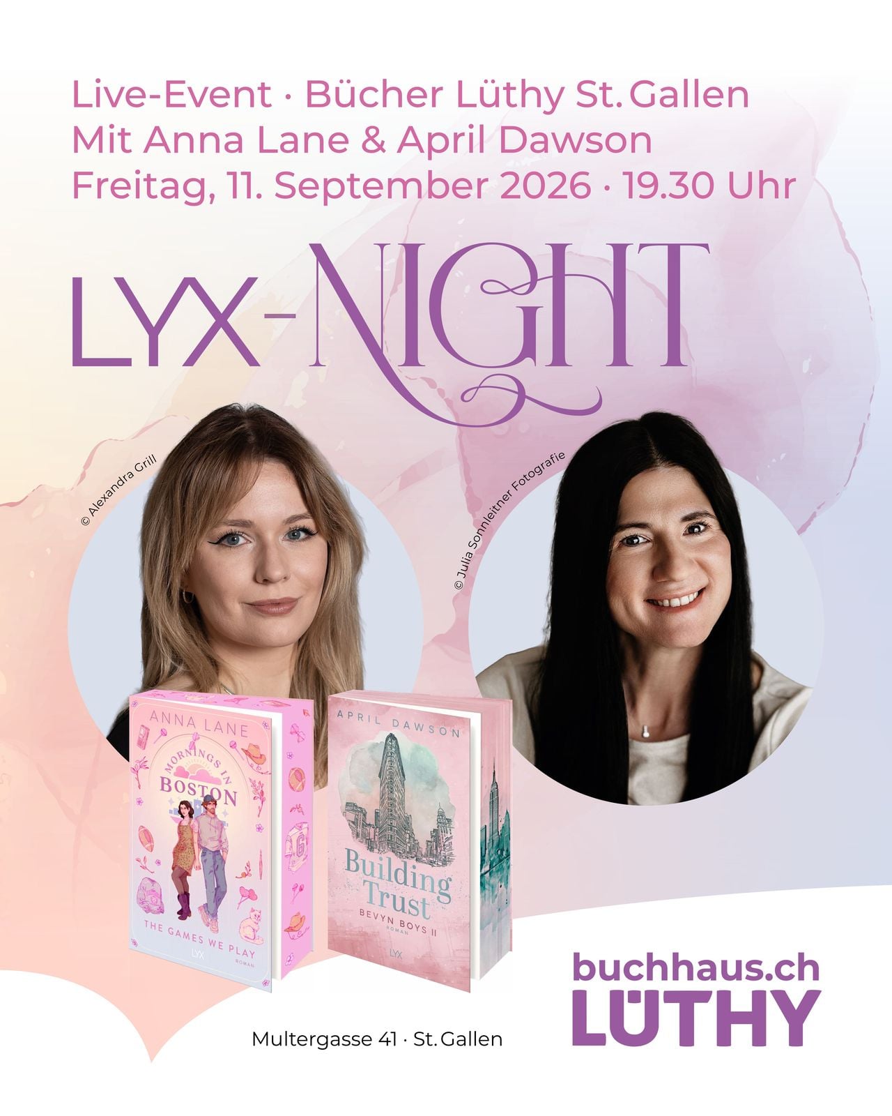 LYX Night mit Anna Lane und April Dawson