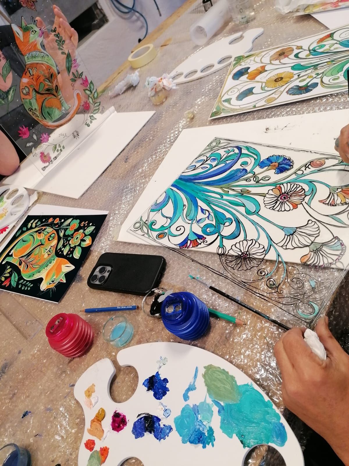 Vitroatelier : Interprétation de l'art nouveau sous verre