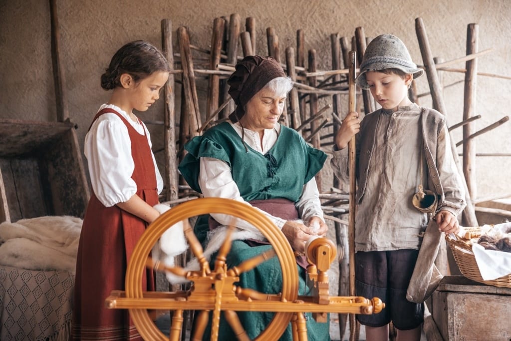 Spinning with Peter's Grandmother