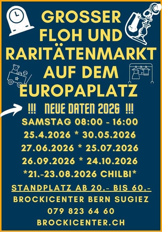 Largest flea market in Bern Europaplatz 2026