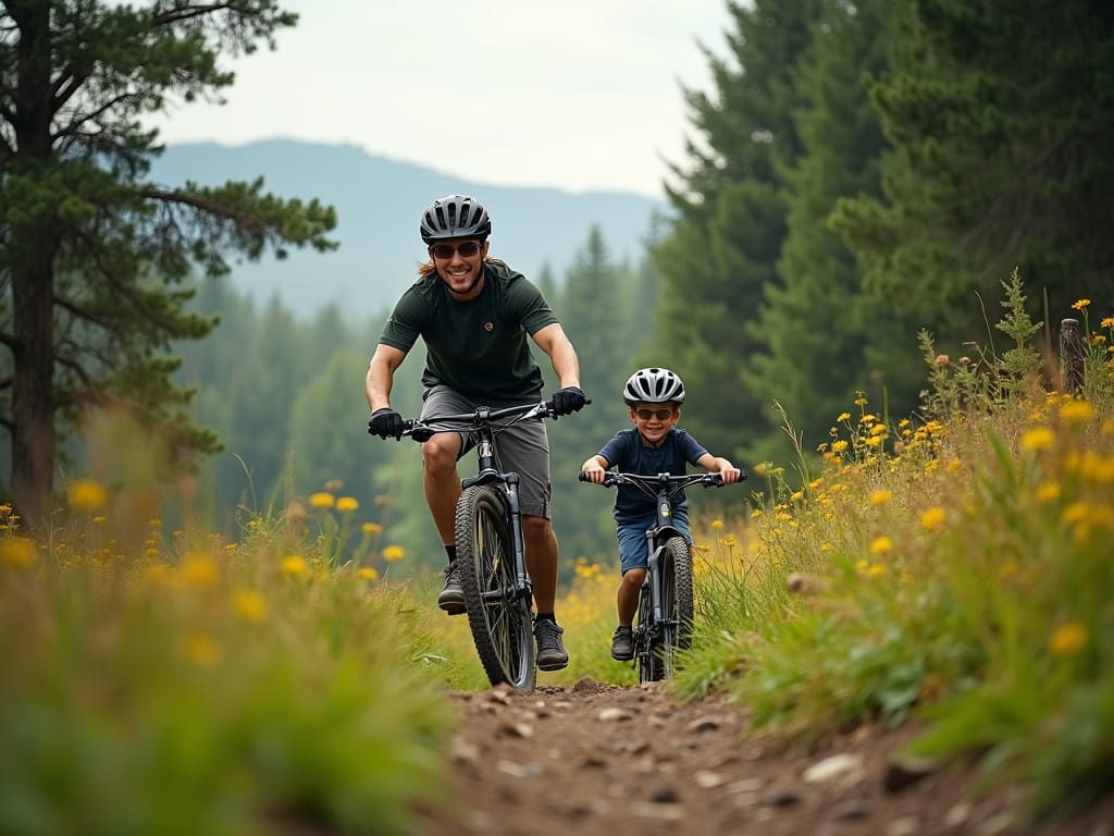 Mountainbike Eltern/Kind Tour mit anschliessendem Grillen