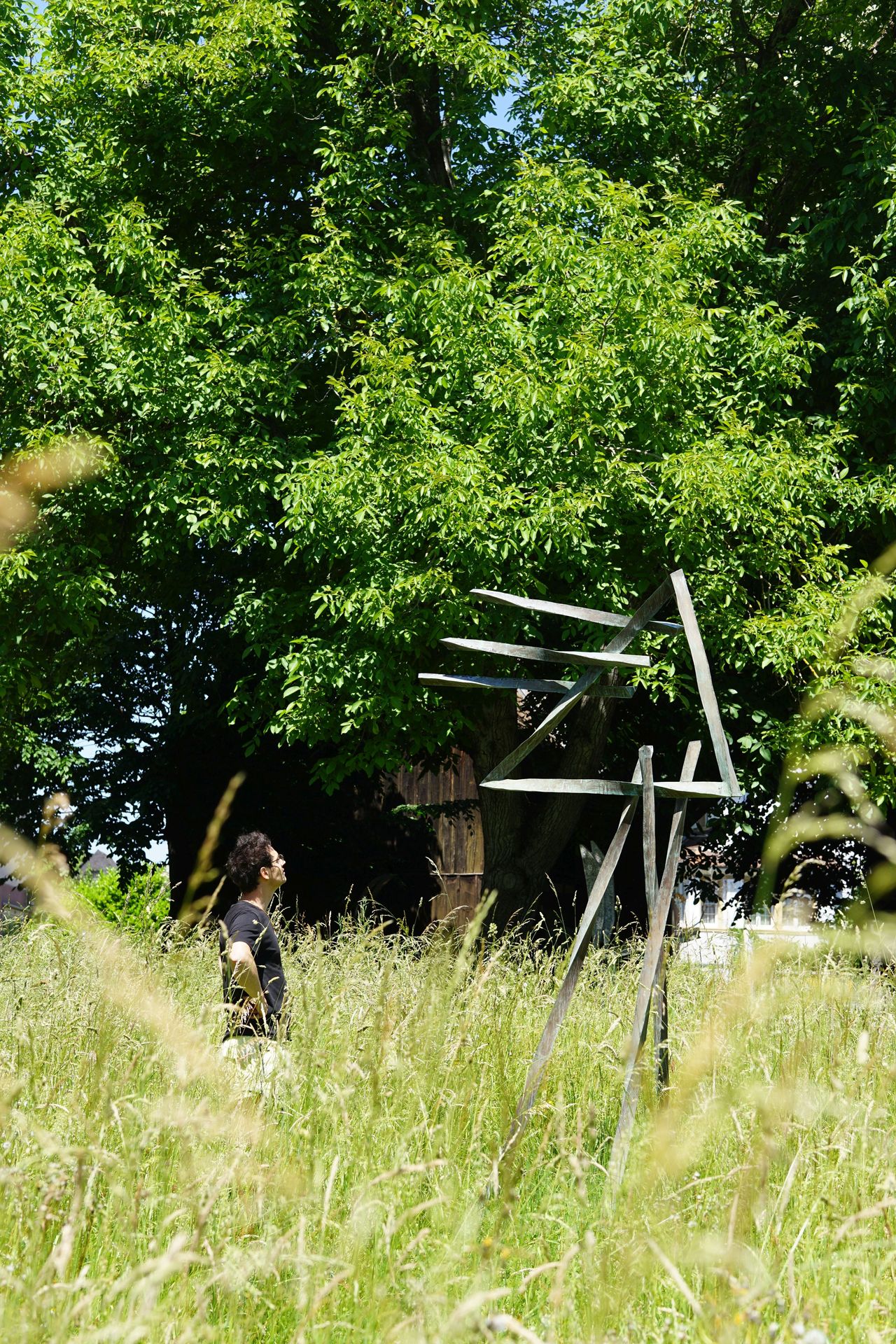 Sculptures by René Küng in the museum garden