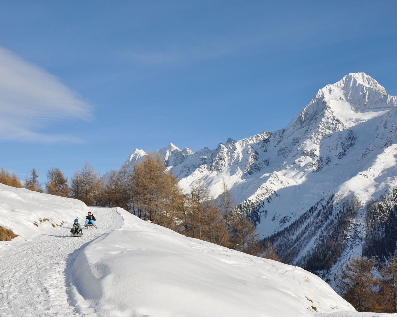 Schlittelweg Lauchernalp–Wiler