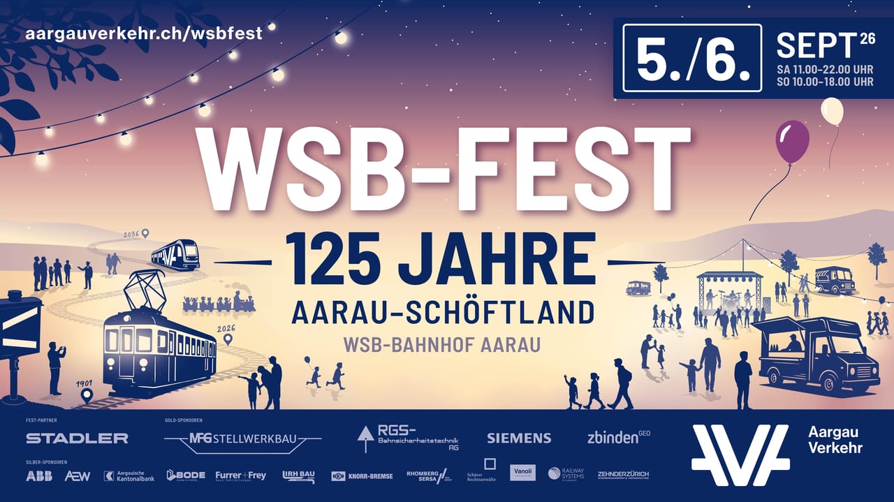 WSB Festival: 125 years of the Aarau–Schöftland railway line